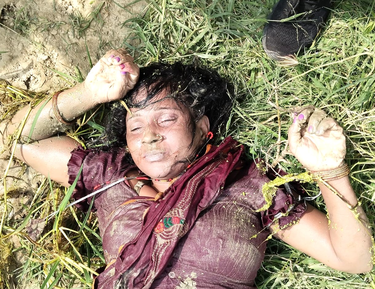 तालाब से बरामद अज्ञात महिला का शव, पहचान कराने की अपील